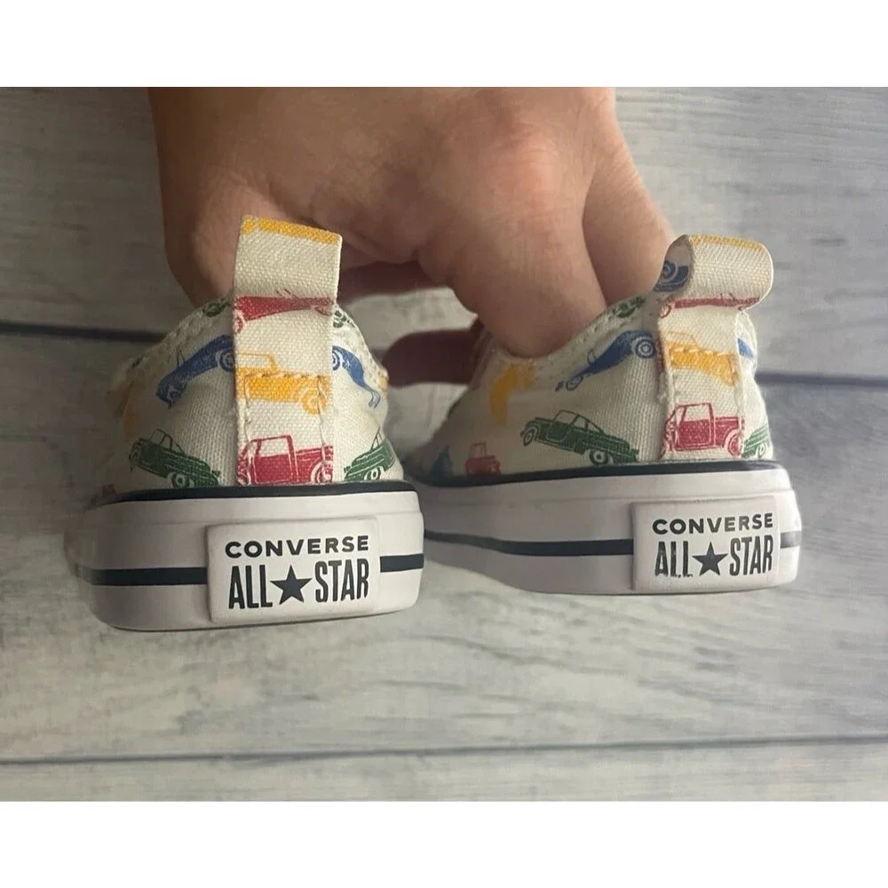 Car Converse All Stars Little Boy Toddler Shoes, Size 5
